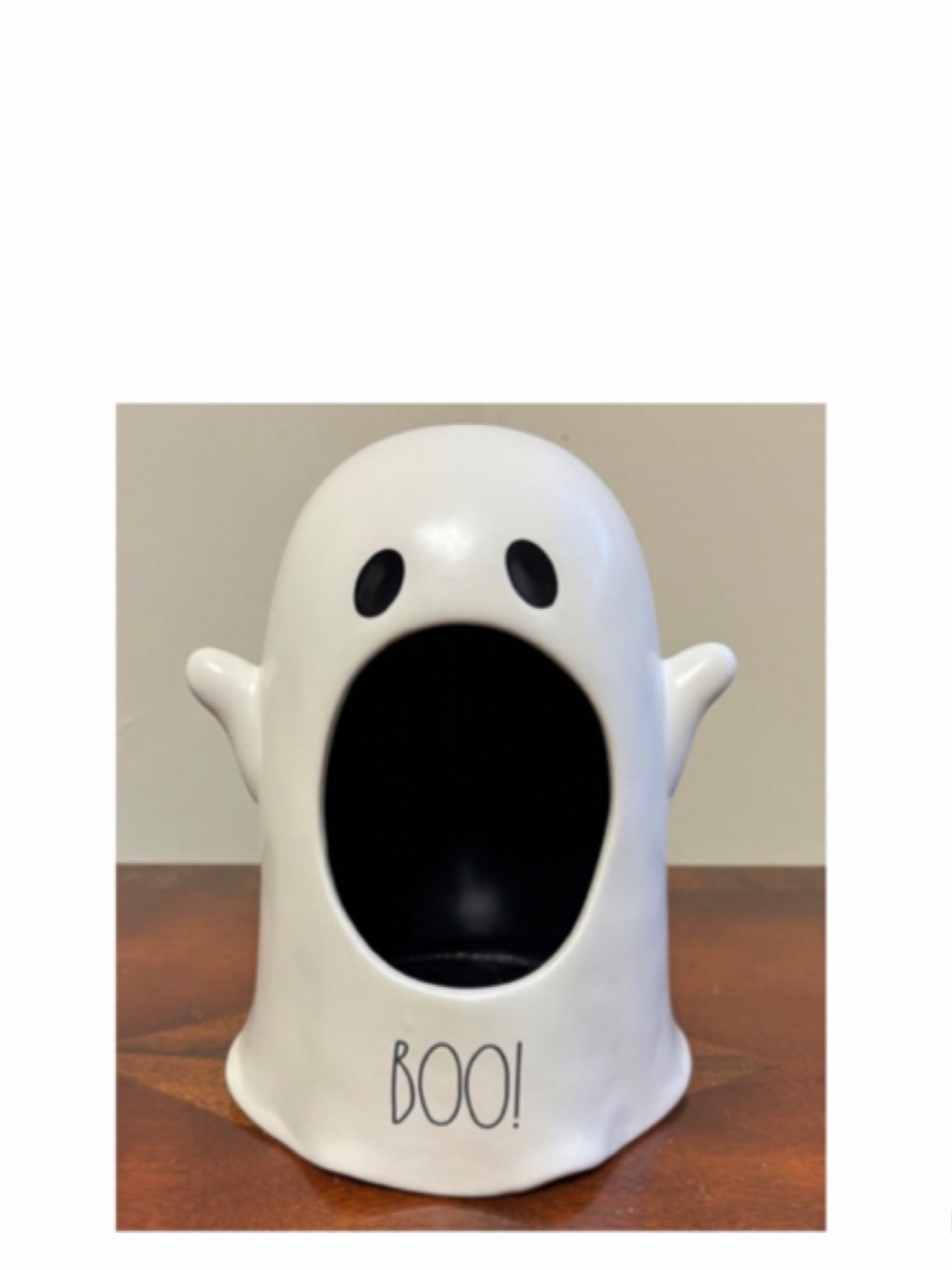NEW Rae Dunn Boo! Ghost Candy Dish Decor Figure 👻
